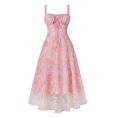 thumbnail image 1 of Bajo Vestido Pantalones Cortos Mujeres sin Mangas Cuello de Vuelta Vestido Casual de Color Sólido Moda de Ocio de Poliéster para Citas Y Vacaciones en la Playa de Verano, 1 of 8