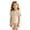 Light Pink*, variant on OSOLU Girls 2 Piece Striped Ruffle Hem Short Sleeve Top Bow Embellished Shorts Kids Loungewear Set Light Purple