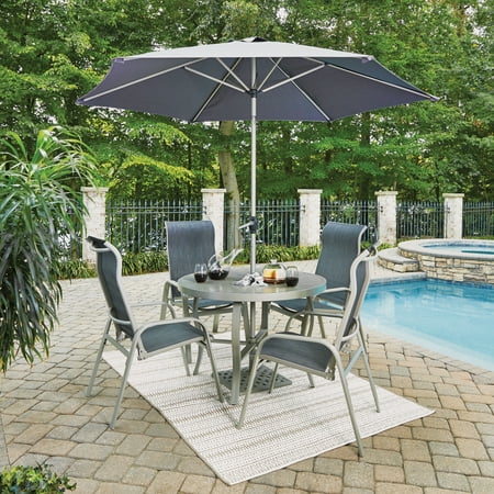 South Beach 7 Pc Round Outdoor Dining, Round Outdoor Dining Table And Chairs For 4