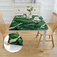 thumbnail image 2 of Acheng Green Leafy Pattern Square Tablecloth Washable for Home Kitchen Outdoor Decoration 100% Polyester Fiber 40*40, 2 of 8
