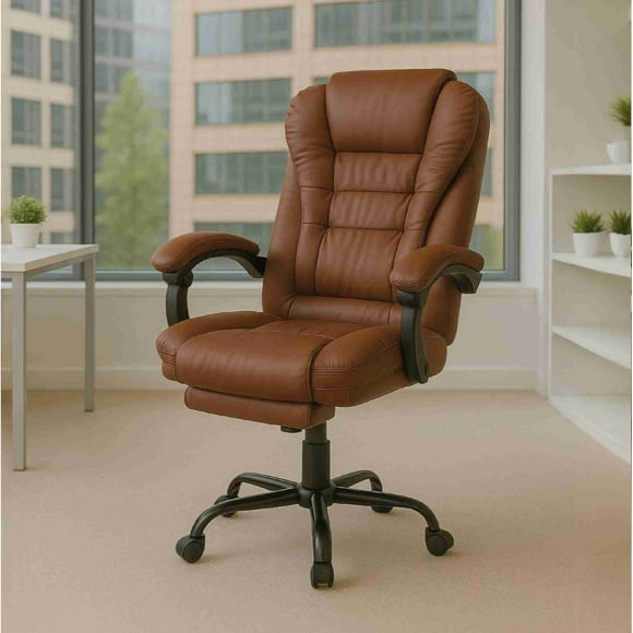 Silla Ejecutiva de Escritorio Oficina Ergonómica Reclinable X-PROSS Cafe 6.49 pulg