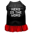 thumbnail image 3 of Pet Dog  Cat Dress Screen Printed, "Nerd Is The Word", 3 of 11