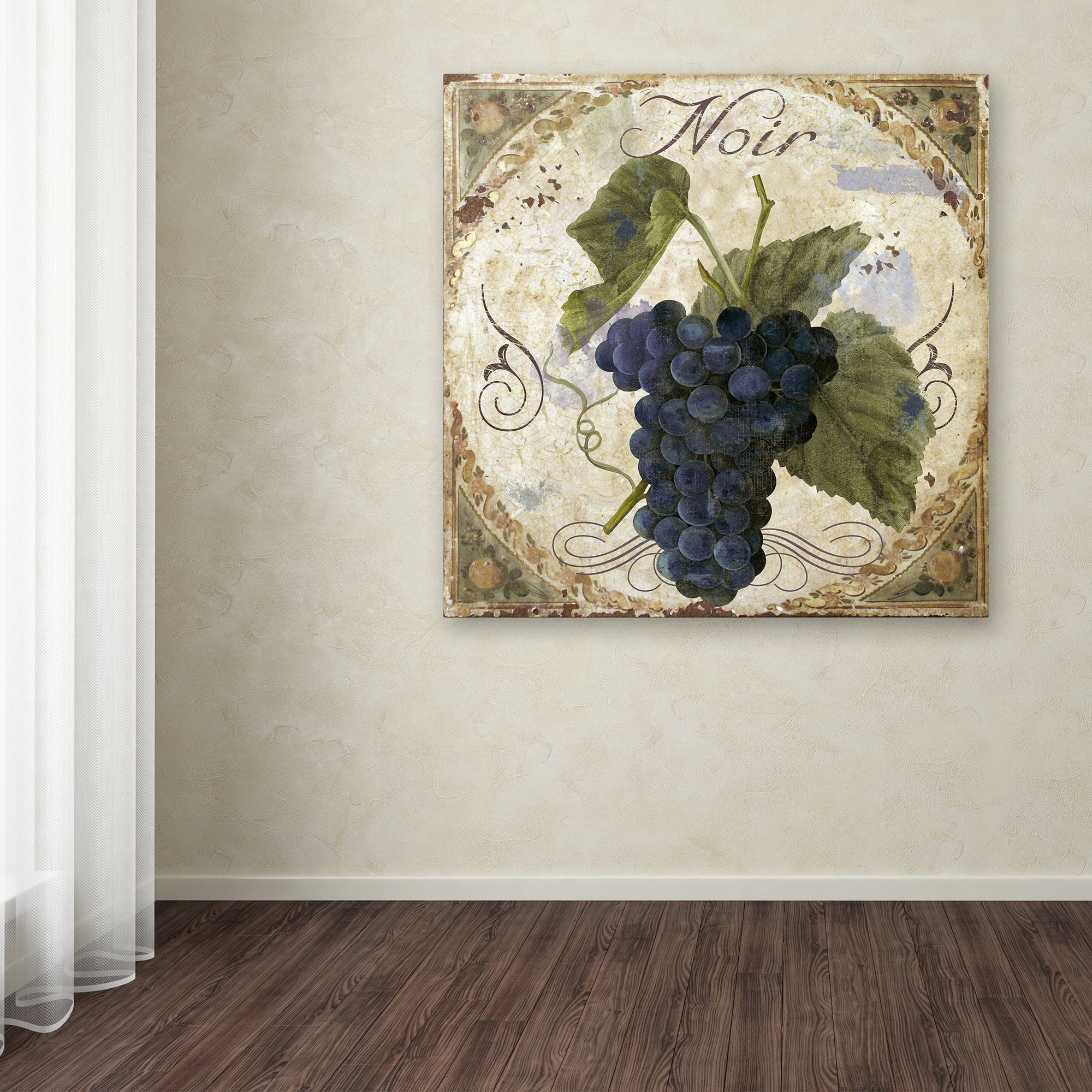 Trademark Fine Art "Tuscany Table Noir" Canvas Art by Color Bakery