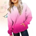 thumbnail image 1 of Chandail à Capuche pour Filles, Manches Longues, Mignon, Ample, Décontracté, pour Adolescentes et Jeunes, 1 of 5