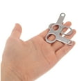 thumbnail image 3 of PENIKOKO 2Pcs Silver Stainless Steel Handlebar Mount Clamps Bracket for Various Challenging Terrains 16Mm Hole Diameter, 3 of 8