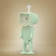 thumbnail image 4 of Lámpara de noche con forma de robot, luz ambiental, lámpara de noche decorativa para mesita de noche. Cuadrado Verde, 4 of 9