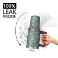 thumbnail image 3 of 40oz Pioneer Flower Floral Print Pattern Insulated Tumbler with Handle, BPA-Free Leak Proof Lid and Straws, Double Wall Vacuum, Hot 12h/Cold 34h, 3 of 6