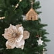 thumbnail image 5 of Uuiauoio Glitter Magnolia Stem Christmas Tree Decoration Realistic Floral Wreath Accent for Holiday Home Party Festive Decor, 5 of 6