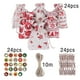 thumbnail image 3 of 24pcs Arpillera Bolsas De Navidad Con La Etiqueta DIY De Yute Cordones De Gracias 10x14cm Sunnimix Bolsas de embalaje, 3 of 7