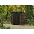 thumbnail image 5 of Keter Signature 7x7 ft. Durable Resin Outdoor Storage Shed With Heavy Duty Floor and Locking Door, Walnut, 5 of 7