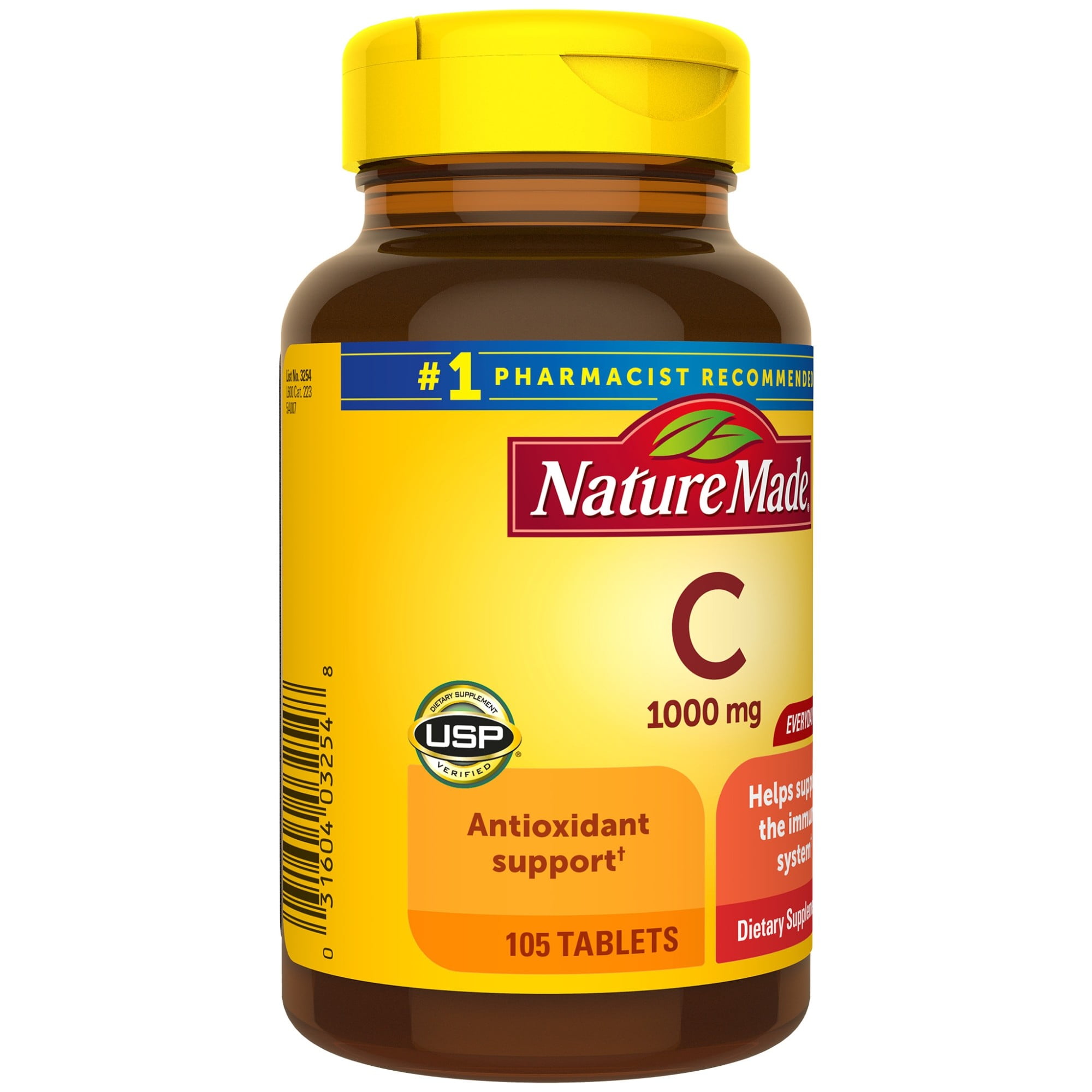 Nature Made Vitamin C 1000 Mg Tablets 105 Count Walmart Com Walmart Com
