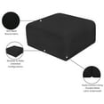 thumbnail image 2 of Meridian Furniture Arc Black Boucle Fabric Ottoman, 2 of 7