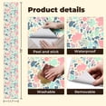 thumbnail image 5 of Peel and Stick Wallpaper Pastel Abstract Colorful Blotchy Cream Wall Mural 17.7in x 9.8ft Self Adhesive Removable Wall Paper Renter Friendly Wallpaper for Bedroom, 5 of 8