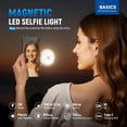thumbnail image 2 of Yippzo Magnetic Selfie Light Compatible with MagSafe iPhone, Folding LED Phone Fill Ring Lighting with Mirror for Zoom Makeup Photography Recording Video Conference, 2 of 12