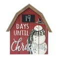 thumbnail image 2 of Parisloft Countdown to Christmas Barn Shaped Wood Tabletop Sign with Chalkboard, 2 of 12