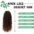 thumbnail image 2 of Hair de ganchillo LIYATE Goddess Locs, 18 pulgadas, 6 paquetes para mujeres negras, 2 of 7