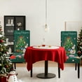 thumbnail image 4 of Christmas Stretch Chair Cover – Removable & Washable Dining Chair Slipcover for Holiday Decoration – Elastic Polyester Seat Protector for Kitchen, Hotel & Party Use, 4 of 5