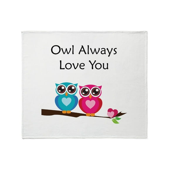 CafePress - Owl Always Love You Throw Blanket - Soft Fleece Throw Blanket, 50"x60" for All Ages