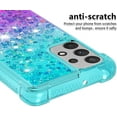 thumbnail image 4 of case for Samsung Galaxy A32 4G（Not 5G） Women Case,Creativity Clear Gradient Quicksand Glitter Flowing Liquid Floating TPU Case Bling Diamond Sparkle Cover for Samsung Galaxy A32 4G JB Bluish Violet, 4 of 7