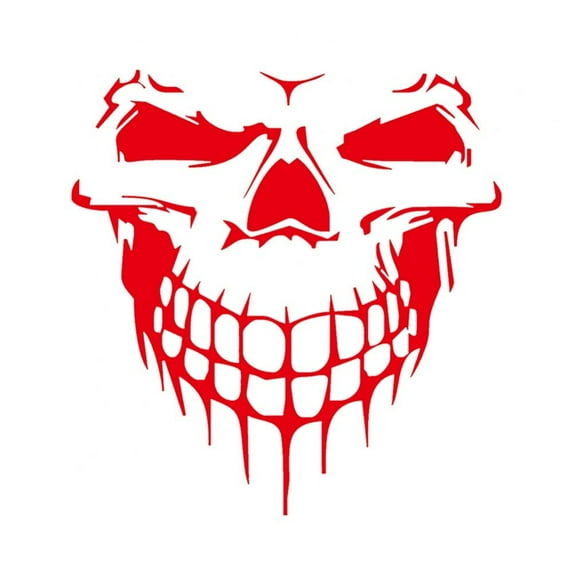 3pcs Universal Skull Car Hood Decal Sticker,Cool Skull Stickers for Truck, SUV, Self-Adhesive Car Decal Vinyl Stickers Car Body Side Decals and Signs Car Styling Accessories for Engine Hood Bumper
