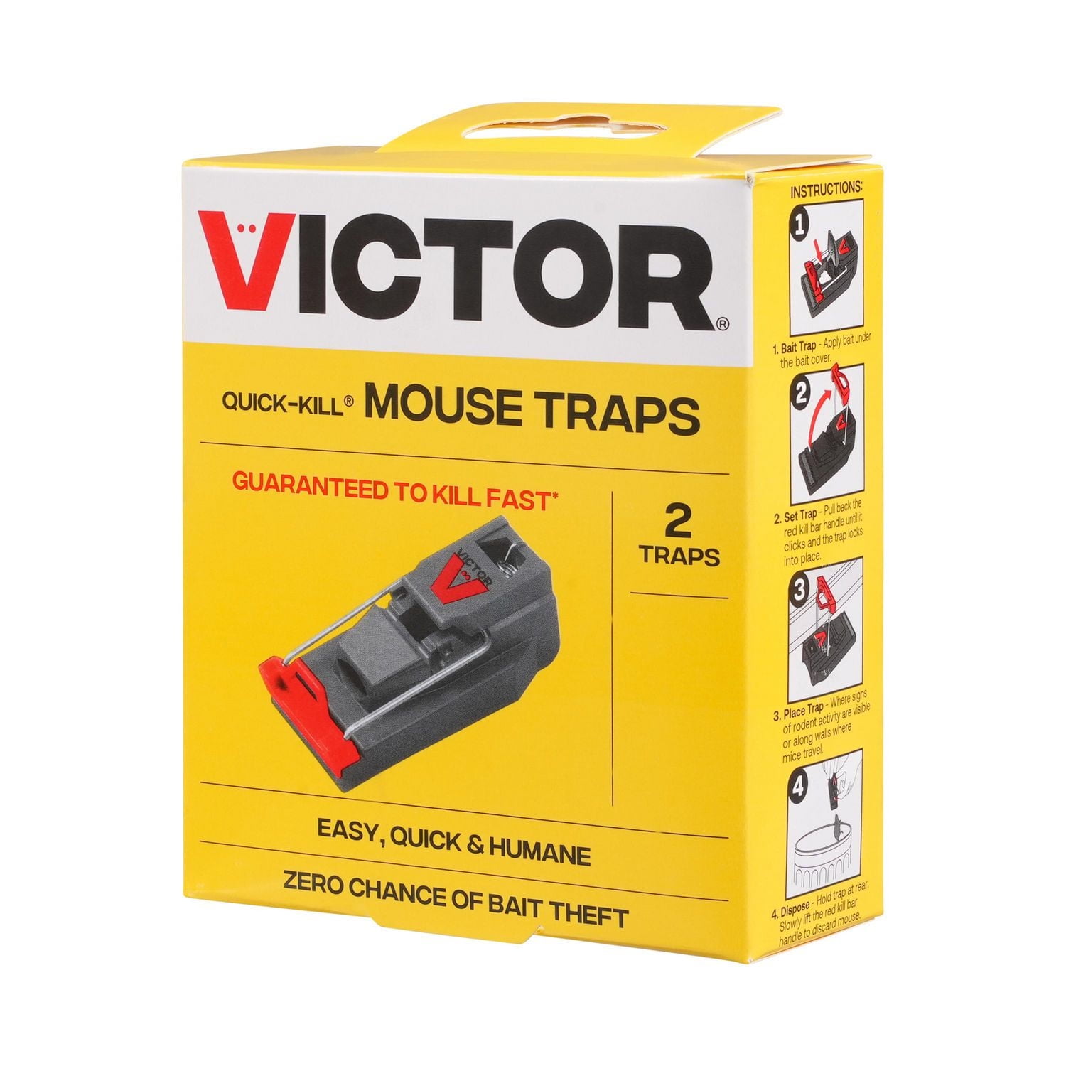 Victor 2-Pack Quick-Kill Mouse Trap