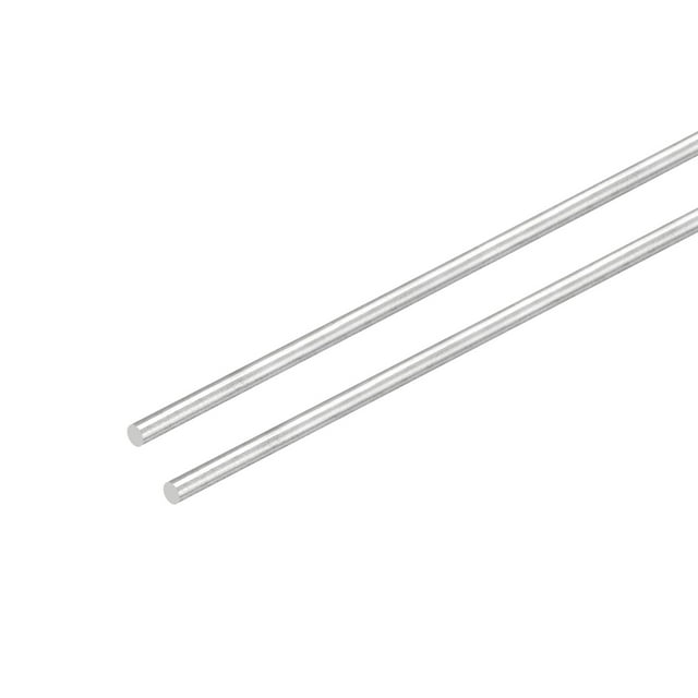 Varillas Redondas de Acero Inoxidable 304 Unique Bargains 3,5mm x 350mm Paquete de 2