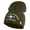 Olive, variant on U.S. Airforce Veteran with Roundel Symbol Embroidered 8 Inch Solid Knit Short Beanie Made in USA - Royal Blue OSFM