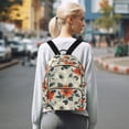 thumbnail image 7 of FORMRS Mini Backpack Purse for Women Travel Daypack Casual Shoulder Bag, Large Red Floral Pattern, 7 of 7