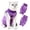 Purple, variant on Amztom Cat Recovery Suit, Tie-Dye Post-Surgery Pet Clothing, Soft Stretch Fabric Cat Surgery Shirt with Back Button Closure, Prevents Licking and Biting After Spay/Neuter,Purple,L