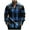 H-Navy, variant on Wyobmus Mens Casual Button Down Shirts Wrinkle Free Stretch Dress Shirs Long Sleeve Turndown Collar Plaid Business Shirts F-Navy