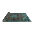 thumbnail image 2 of Ahgly Company Indoor Rectangle Medallion Light Blue Traditional Area Rugs, 7' x 9', 2 of 4