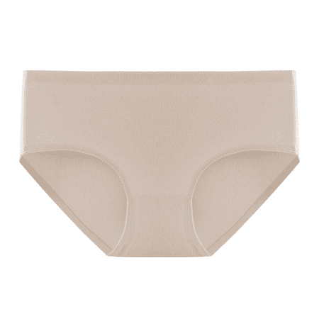 Fulorrnie Underwear for Women Seamless High Waist Breathable Comfort Panties Sport Banded Elastic Panty Beige XL