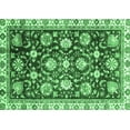 thumbnail image 1 of Ahgly Company Indoor Rectangle Oriental Emerald Green Traditional Area Rugs, 7' x 10', 1 of 4