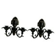 thumbnail image 4 of 2 Pieces Vintage Wall Candle Holder Iron Art Candlestick Large Size for Bedroom Hallway Living Room, 4 of 9