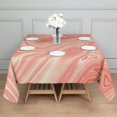 thumbnail image 3 of Square Tablecloth, Waterproof Polyester Table Cover, Wrinkle Resistant & Washable Fabric for Dining, Kitchen, Picnic, 60x60in(152x152cm), Liquid & Marble Print, 3 of 6