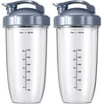 thumbnail image 1 of Pièces de Rechange Accessoire de Mélangeur - avec 2x Couvercle Rabattable à Emporter - Gobelets de Mélangeur de Remplacement - Accessoires de Mélangeur - Convient pour NutriBullet 600W/900W Accessoires de Mélangeur, 1 of 5