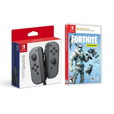 Nintendo Switch Joy-Con (L/R)- Gray, Fortnite Deep Freeze ...