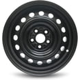 thumbnail image 2 of Wheel For 2009-2020 Toyota Corolla 15 inch 5 Lug Black Steel Rim Fits R15 Tire, 2 of 5