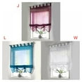 thumbnail image 4 of [BRAND CLEARANCE] 100X155cm Translucent Rome Style Curtains Kitchen Book Balcony Window for Livingroom Bedroom Kitchen (Blue), 4 of 5