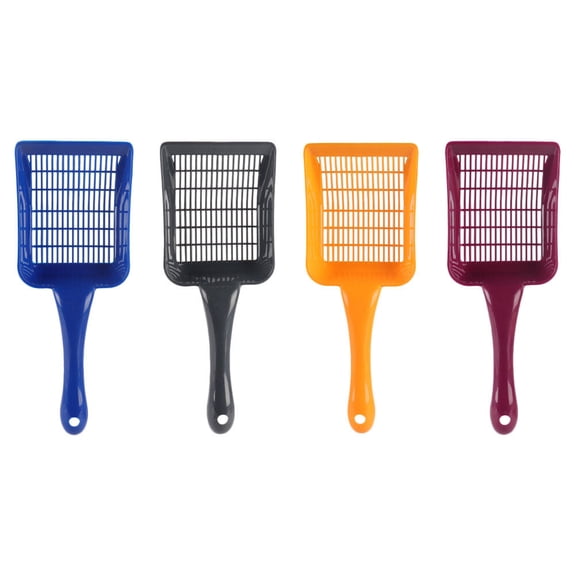 FRCOLOR Litter Cat Scoop 4Pcs Plastic Multi Functional For Cat Litter Cleaning 10.4In