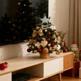 thumbnail image 3 of Artificial Christmas Tree with LED Lights and Decorative Ornaments for Indoor Holiday Tabletop Display Home Office, 3 of 5