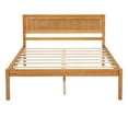 thumbnail image 5 of Full Size Platform Bed Frame With Headboard, Wood Slat Support Wood Platform Bed, No Box Spring Needed Full Bed Frame For Bedroom 79.5x57.2x36.1 In, 5 of 9