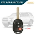 thumbnail image 4 of AKS KEYS New Replacement for Toyota 2014 - 2019 Remote Head Key 3B FCC# HYQ12BDM, 4 of 6