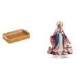 thumbnail image 1 of Cestas de almacenamiento,Cestas de almacenamiento de cocina tejidas con asas hechas a mano,Escultura de la Natividad,Adorno acrílico 2D Adorno de pie,Centro de mesa con decoración de belén, 1 of 8