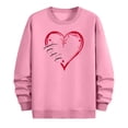 thumbnail image 6 of Stamzod Valentines Sweatshirts for Men Long Sleeve Lover Heart Casual Tops Loose Crew Neck Sweatshirt for Mens Pink E M, 6 of 6