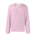 thumbnail image 6 of Havenx Mens Knit Polo Sweater V Neck Classic Knitted Polo Shirts 2025 Trendy Lightweight Long Sleeve Collared Pullover Sweater,Pink M, 6 of 8