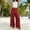 Wine, variant on Wide Leg Pants Pants Women Palazzo Work Pants Pajamas Flare Leg Baggy High Waisted Yellow Long Spring Pants for Women,L