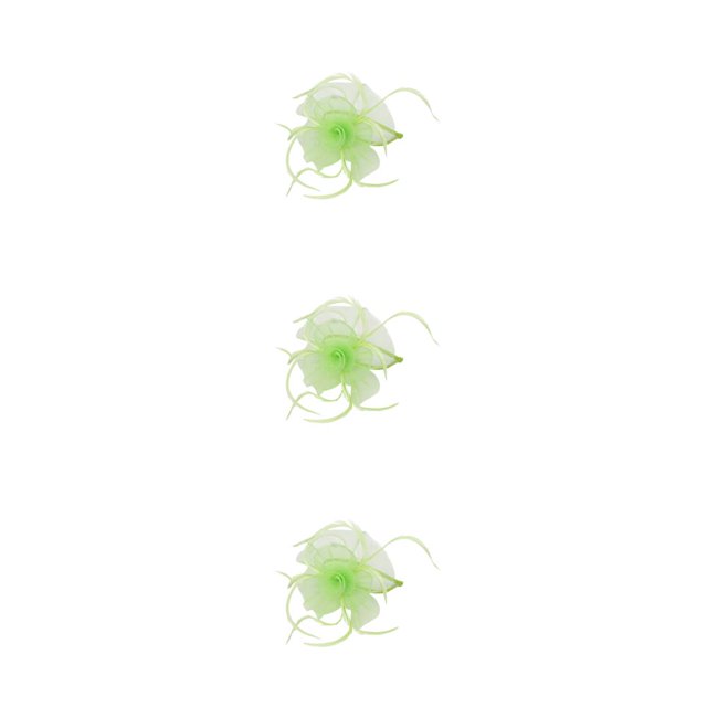 pitrice 1/2/3/5 Maille Fascinator Femmes Coiffure Prom Maquillage Nuptiale Scène Réglable Performance Photo Coiffe Fille Bande de Cheveux Vert Clair 3PCS