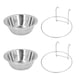 thumbnail image 2 of Cuenco Colgante Para Mascotas, Cuenco Para Jaula Para Perros, Gran Capacidad, Resistente Al óxido, Ahorro De Espacio Para Alimentos Y Agua, 2 of 7