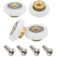 thumbnail image 4 of Set Of 4 Replacement Rollers For Sliding Shower Door With M4 Screws Diameter 19 Mm, 4 of 5